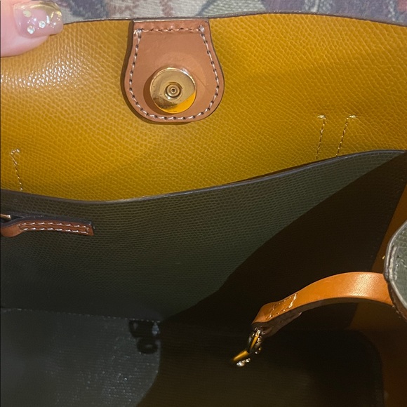 🦆 Dooney & Bourke Olive Green Shoulder Bag - Picture 6 of 16